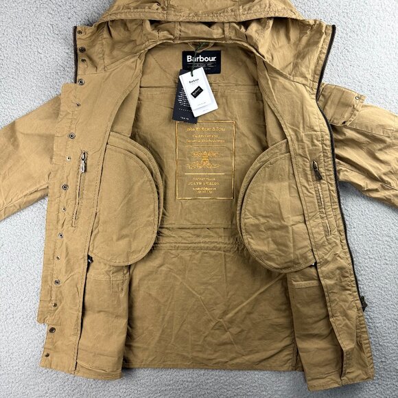 Barbour To Ki To Jacket Mens Medium M Brown Inaka Field Utility Military SAMPLE - Picture 6 of 12